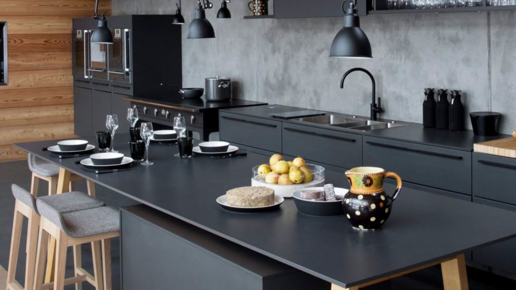 photographie cuisine bois et noir