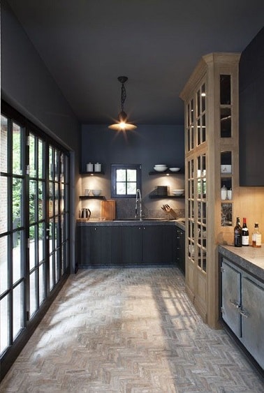 photo cuisine gris anthracite